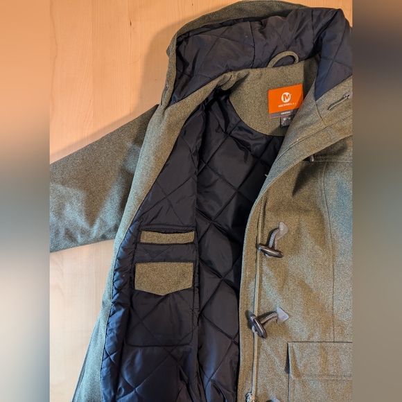 Merrell Insulated Water-resistant Snow Jacket - Hooded, Peacoat Style - Picture 5 of 5